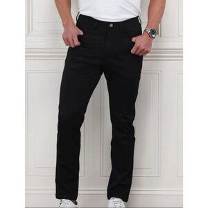 NEW Collars and Co Mens 36x34 CEO Tech Pull On Pants Black Stretch